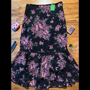 Y2K Pink Butterfly Skirt